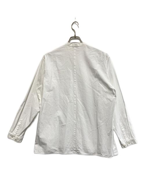 ATON（エイトン）ATON (エイトン) バンドカラーシャツ ホワイト サイズ:2の古着・服飾アイテム