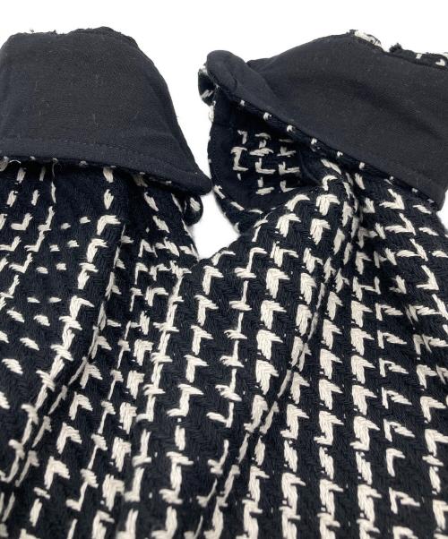 WAX LONDON（ワックスロンドン）WAX LONDON (ワックスロンドン) Whiting - Black Twin Weave Overshirt ブラック×ホワイト サイズ:Sの古着・服飾アイテム