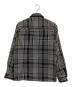 WAX LONDON (ワックスロンドン) Whiting - Black Twin Weave Overshirt ブラック×ホワイト サイズ:S：11000円