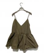 IENAイエナ）の古着「グログランキャミブラウス」｜ベージュ