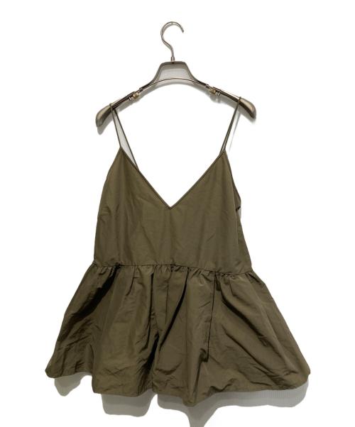 IENA（イエナ）IENA (イエナ) グログランキャミブラウス ベージュ サイズ:Freeの古着・服飾アイテム