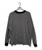 ONC MERINOオーエヌシーメリノ）の古着「ボーダーカットソー」｜ブラック×ホワイト