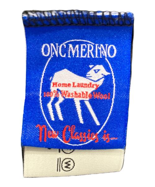 ONC MERINO（オーエヌシーメリノ）ONC MERINO (オーエヌシーメリノ) ボーダーカットソー ブラック×ホワイト サイズ:4の古着・服飾アイテム