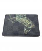 LOUIS VUITTONルイ ヴィトン）の古着「オーガナイザー・ドゥポッシュ ダミエ・グラフィット」｜ブラック