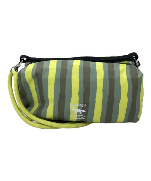 TOPOLOGIE（トポロジー）TOPOLOGIE (トポロジー) maison kitsune (メゾンキツネ) Bottle Sacoche グリーンの古着・服飾アイテム