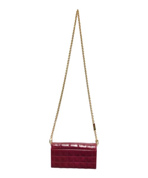MICHAEL KORS（マイケル・コース）MICHAEL KORS (マイケルコース) チェーンショルダーバッグ ボルドーの古着・服飾アイテム