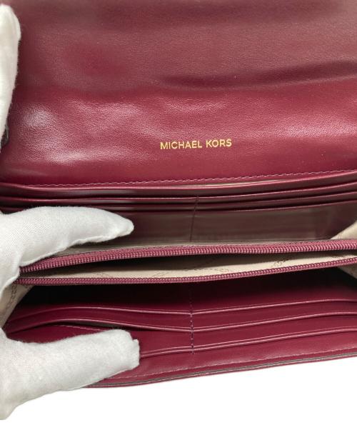 MICHAEL KORS（マイケル・コース）MICHAEL KORS (マイケルコース) チェーンショルダーバッグ ボルドーの古着・服飾アイテム