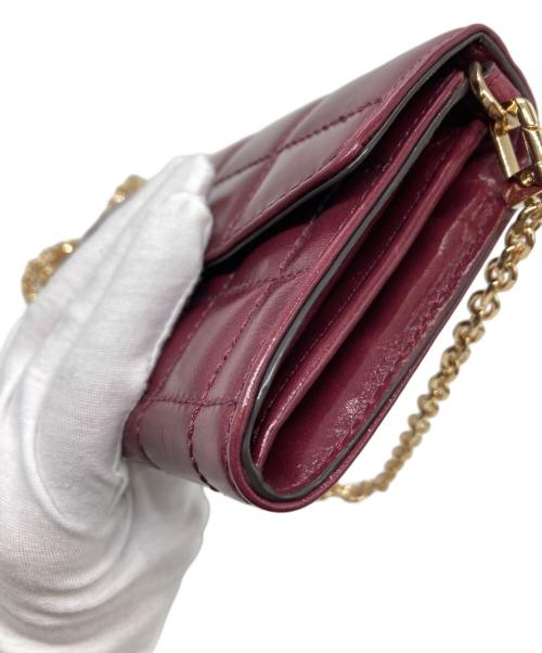 MICHAEL KORS（マイケル・コース）MICHAEL KORS (マイケルコース) チェーンショルダーバッグ ボルドーの古着・服飾アイテム