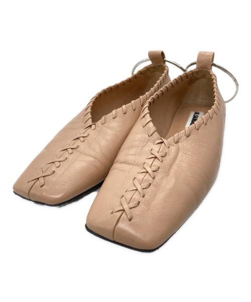 JIL SANDER（ジルサンダー）JIL SANDER (ジルサンダー) フラットシューズ ピンク サイズ:371/2の古着・服飾アイテム