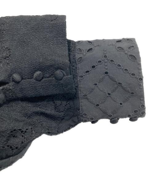 Ameri（アメリ）Ameri (アメリ) 2WAY PATCHWORK LACE ZIP TOP ブラック サイズ:FREEの古着・服飾アイテム