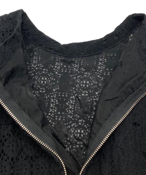 Ameri（アメリ）Ameri (アメリ) 2WAY PATCHWORK LACE ZIP TOP ブラック サイズ:FREEの古着・服飾アイテム