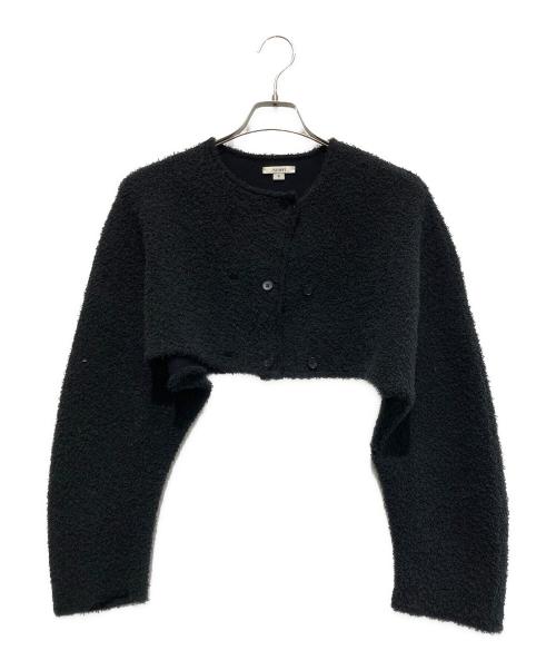 Ameri（アメリ）Ameri (アメリ) LOOP SHAGGY SHORT KNIT JACKET ブラック サイズ:FREEの古着・服飾アイテム
