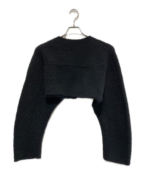 Ameri（アメリ）Ameri (アメリ) LOOP SHAGGY SHORT KNIT JACKET ブラック サイズ:FREEの古着・服飾アイテム