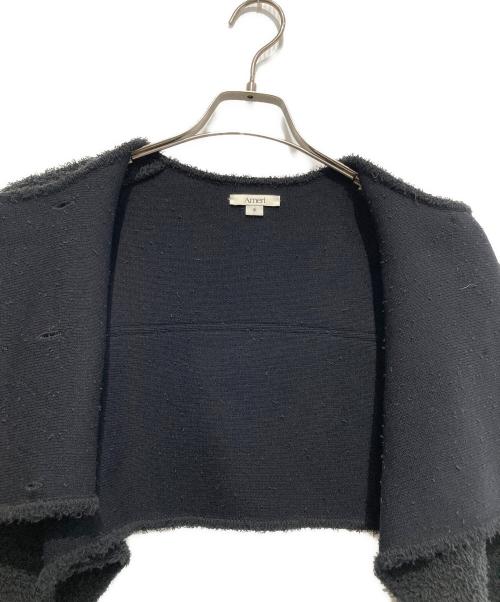 Ameri（アメリ）Ameri (アメリ) LOOP SHAGGY SHORT KNIT JACKET ブラック サイズ:FREEの古着・服飾アイテム
