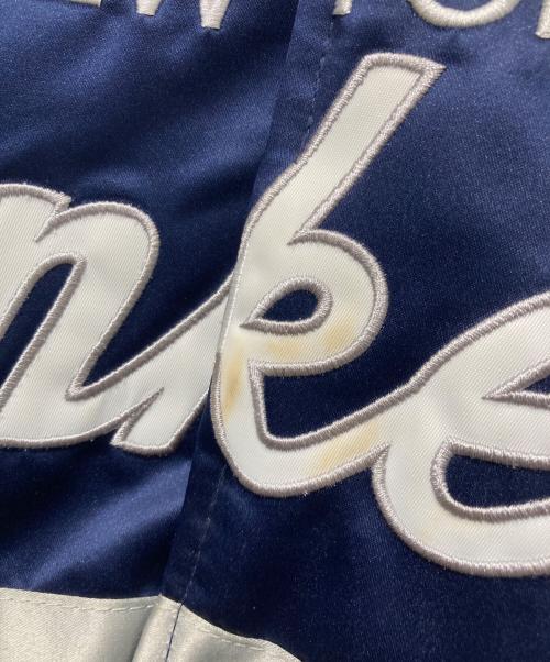 MITCHELL & NESS（ミッチェルアンドネス）MITCHELL & NESS (ミッチェルアンドネス) スタジャン ホワイト×ブルー サイズ:XLの古着・服飾アイテム