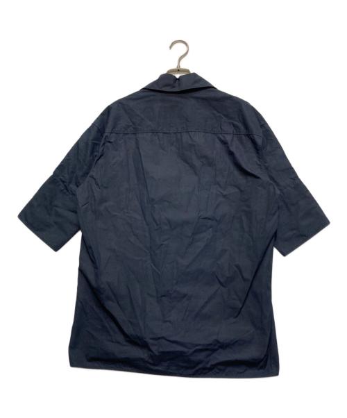JIL SANDER（ジルサンダー）JIL SANDER (ジルサンダー) オーバーサイズ スキッパーシャツ ブラウス ネイビー サイズ:34の古着・服飾アイテム