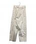 DRAWER (ドゥロワー) シルクギャバジンベルトワイドパンツ ホワイト サイズ:38：9000円