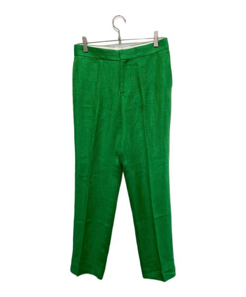 DRAWER（ドゥロワー）Drawer (ドゥロワー) オットマンベーシックパンツ グリーン サイズ:40の古着・服飾アイテム