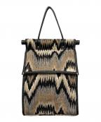 AVACATIONアヴァケーション）の古着「ハンドバッグ」｜ブラック×ベージュ