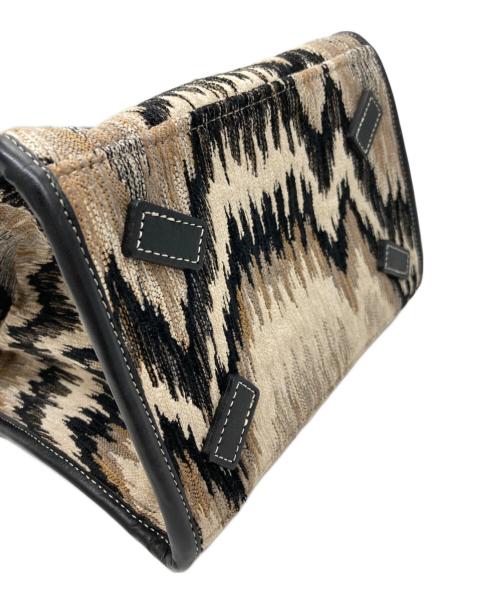 AVACATION（アヴァケーション）AVACATION (アヴァケーション) ハンドバッグ ブラック×ベージュの古着・服飾アイテム