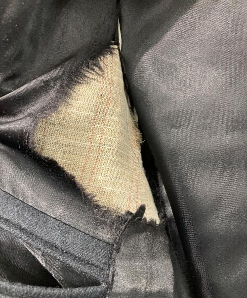 RAF SIMONS（ラフシモンズ）RAF SIMONS (ラフシモンズ) ウールロングコート/ステンカラーコート/archive/radioactivity期 ブラック サイズ:48の古着・服飾アイテム