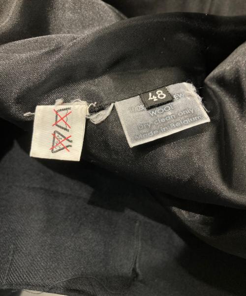 RAF SIMONS（ラフシモンズ）RAF SIMONS (ラフシモンズ) ウールロングコート/ステンカラーコート/archive/radioactivity期 ブラック サイズ:48の古着・服飾アイテム