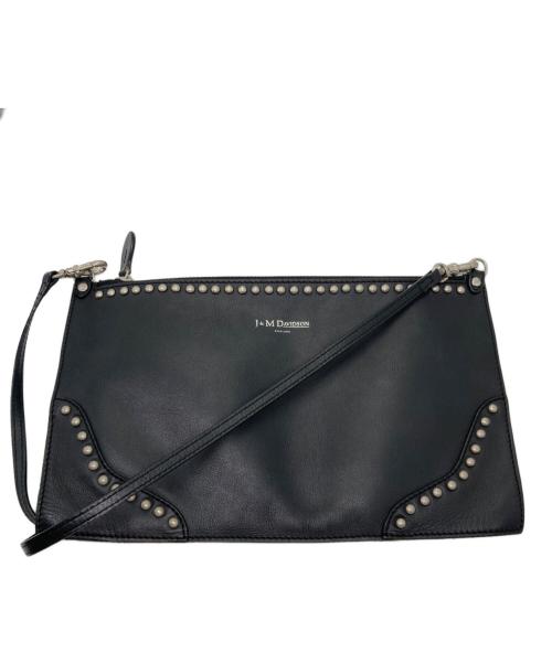 J&M DAVIDSON（ジェイ＆エム デヴィッドソン）J&M DAVIDSON (ジェイ＆エム デヴィッドソン) レザースタッズショルダーバッグ ブラックの古着・服飾アイテム