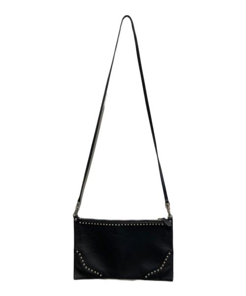 J&M DAVIDSON（ジェイ＆エム デヴィッドソン）J&M DAVIDSON (ジェイ＆エム デヴィッドソン) レザースタッズショルダーバッグ ブラックの古着・服飾アイテム