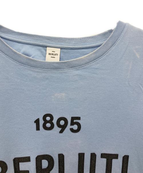 Berluti（ベルルッティ）Berluti (ベルルッティ) ロゴパッチTシャツ ブルー サイズ:Sの古着・服飾アイテム