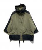 WOOLRICHウールリッチ）の古着「ウィメンズビーバーアノラックパーカー」｜ブラック×グリーン