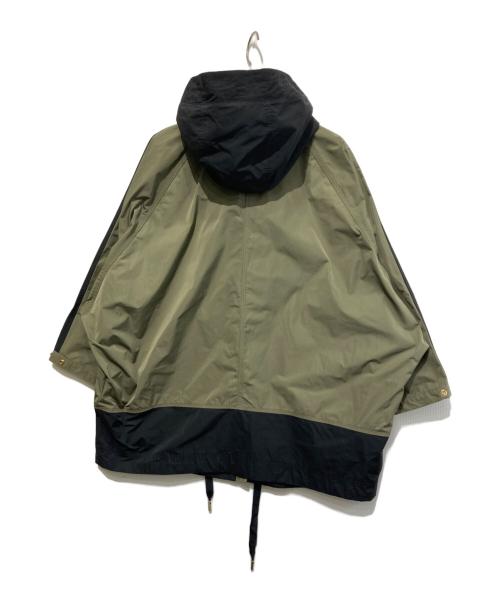 WOOLRICH（ウールリッチ）WOOLRICH (ウールリッチ) ウィメンズビーバーアノラックパーカー ブラック×グリーン サイズ:Sの古着・服飾アイテム