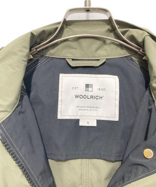 WOOLRICH（ウールリッチ）WOOLRICH (ウールリッチ) ウィメンズビーバーアノラックパーカー ブラック×グリーン サイズ:Sの古着・服飾アイテム