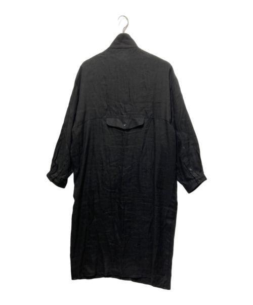 ka na ta（カナタ）ka na ta (カナタ) リネンレーヨンロングコート ブラック サイズ:Freeの古着・服飾アイテム