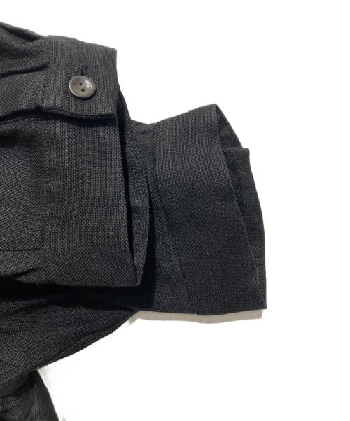 ka na ta（カナタ）ka na ta (カナタ) リネンレーヨンロングコート ブラック サイズ:Freeの古着・服飾アイテム