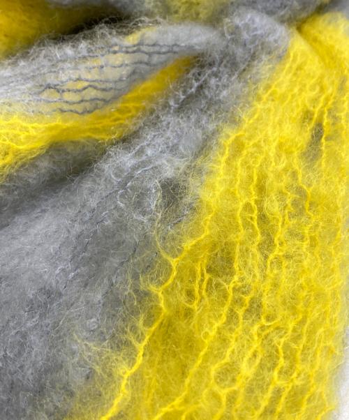 MANTAS EZCARAY（マンタスエスカレイ）MANTAS EZCARAY (マンタスエスカレイ) ウールストール イエロー×グレーの古着・服飾アイテム