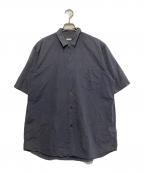 COMOLIコモリ）の古着「コモリショートスリーブシャツ」｜ブラック