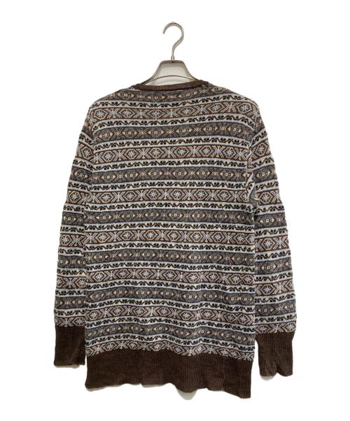 COMME des GARCONS HOMME（コムデギャルソン オム）COMME des GARCONS HOMME (コムデギャルソン オム) フェアアイル柄ニット ブラウン サイズ:‐の古着・服飾アイテム