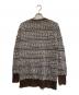 COMME des GARCONS HOMME (コムデギャルソン オム) フェアアイル柄ニット ブラウン サイズ:‐：15000円