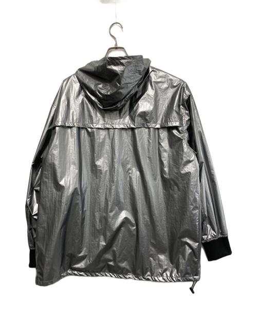 CAMBIO（カンビオ）CAMBIO (カンビオ) Metallic Coating Hooded Blouson/ブルゾンジャケット シルバー サイズ:Lの古着・服飾アイテム