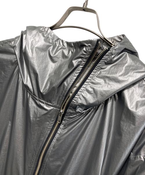 CAMBIO（カンビオ）CAMBIO (カンビオ) Metallic Coating Hooded Blouson/ブルゾンジャケット シルバー サイズ:Lの古着・服飾アイテム