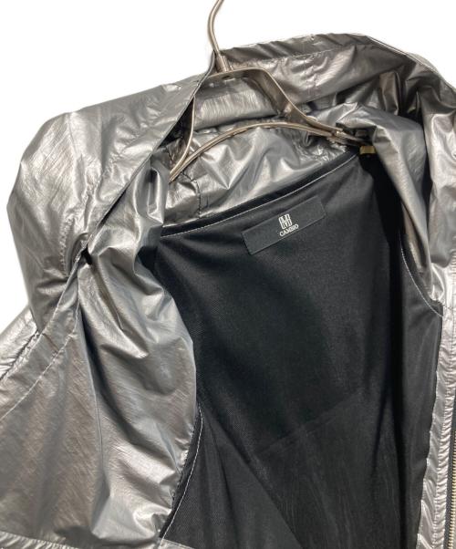 CAMBIO（カンビオ）CAMBIO (カンビオ) Metallic Coating Hooded Blouson/ブルゾンジャケット シルバー サイズ:Lの古着・服飾アイテム
