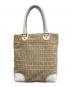 FENDI (フェンディ) ハンドバッグ ベージュ×ホワイト：18000円