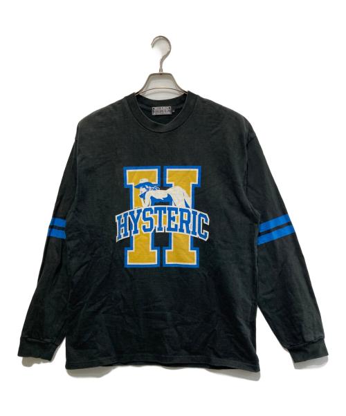 Hysteric Glamour（ヒステリックグラマー）Hysteric Glamour (ヒステリックグラマー) ロゴカットソー ブラック サイズ:Lの古着・服飾アイテム