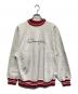 Champion REVERSE WEAVE（チャンピオン リバース ウィーブ）の古着「刺繍ロゴスウェット」｜ホワイト×レッド