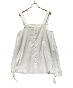 中古・古着通販】roughlow (ラフロー) airy fringe sheer tops