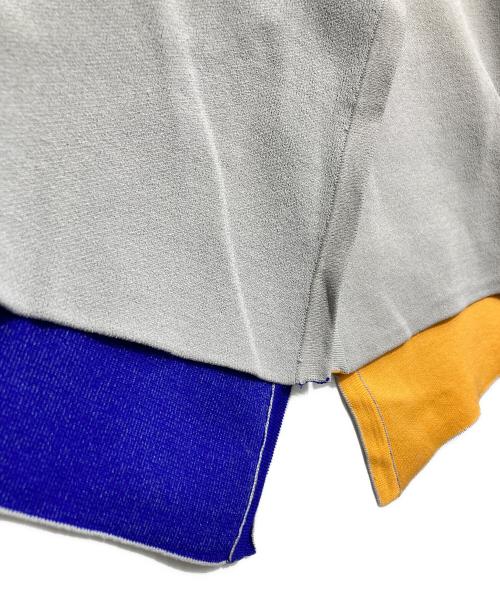 UN3D.（アンスリード）UN3D. (アンスリード) MULTICOLOR 2WAY CAPE VEST グレー サイズ:Freeの古着・服飾アイテム