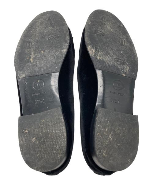 CHANEL（シャネル）CHANEL (シャネル) ベロアフラットシューズ ブラック サイズ:37 1/2の古着・服飾アイテム