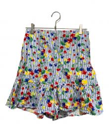 GUCCI（グッチ）の古着「チェリーストライプショートパンツ」｜スカイブルー