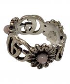 GUCCIグッチ）の古着「シルバーリング」｜シルバー×ピンク