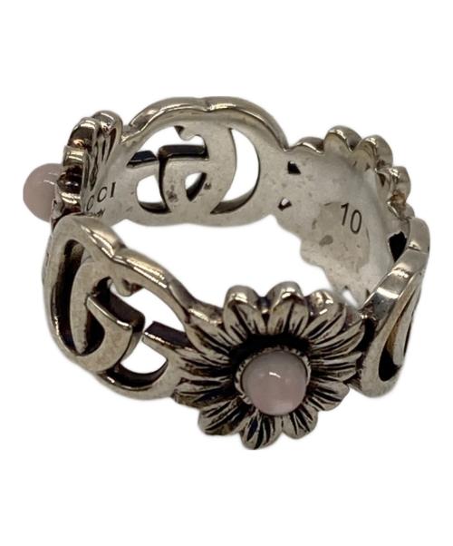 GUCCI（グッチ）GUCCI (グッチ) シルバーリング シルバー×ピンク サイズ:10号の古着・服飾アイテム